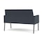 Lesro Mystic Lounge Reception Loveseat, Charcoal, RS Night Sky Upholstery ML1501 - alternate 2